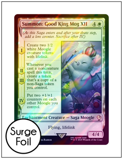 1x Summon: Good King Mog XII, Surge Foil, Final Fantasy, Magic MTG NM - Image 1