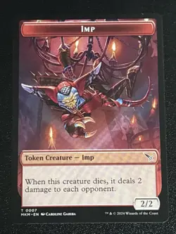 MTG Murders at Karlov Manor Imp Token 0007 NM - Image 1