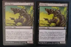 2X Ichor Rats Scars of Mirrodin NM Magic The Gathering MTG Tcg X2 2 Set Infect - Image 1