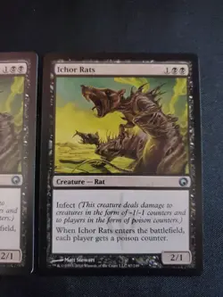 2X Ichor Rats Scars of Mirrodin NM Magic The Gathering MTG Tcg X2 2 Set Infect - Image 3
