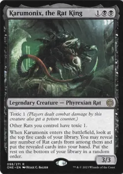 Karumonix, the Rat King R Phyrexia: All Will Be One 98 LP - Image 1