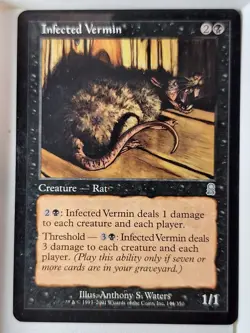 Infected Vermin - Odyssey - Magic the Gathering MTG Nice! - Image 1