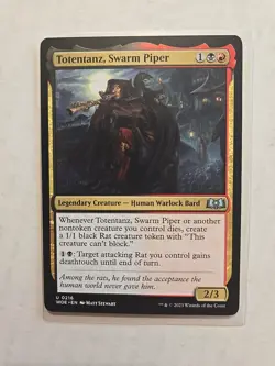 Totentanz, Swarm Piper - Wilds of Eldraine - LP - Uncommon - Creature - MTG - Image 1