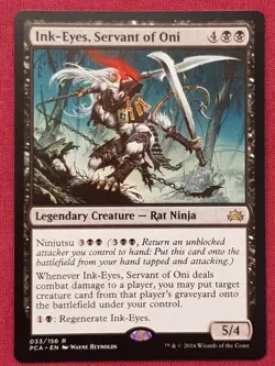 Magic The Gathering PLANECHASE ANTHOLOGY PCA INK-EYES SERVANT OF ONI card MTG - Image 1