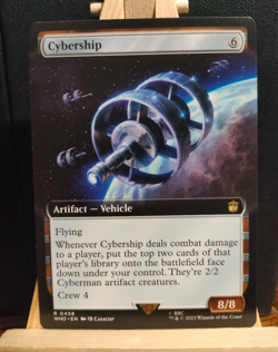 Cybership (Extended Art) - Doctor Who Commander - Rare - NM (see pics) MTG - Image 1
