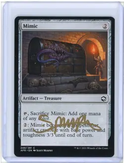 Mimic Adventures in the Forgotten Realms Signed Artist Proof MTG - Image 1