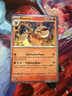 Pokemon Flareon 013/131 Cosmos Holo Prismatic Evolutions Costco Exclusive MINT - Image 1