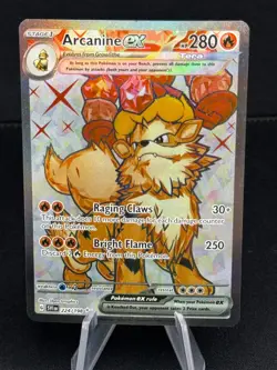 Arcanine ex 224/198 - Scarlet & Violet Base Set Pokemon TCG - Image 1