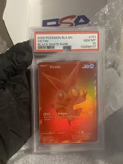 BestOfferNEW 2025Pokemon WHT EN-WHITE FLARE BLACK WHITE RARE #172 VICTINI PSA 10 - Image 1