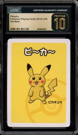Pokemon Old Maid Pikachu Japanese CGC 10 Pristine - Image 1