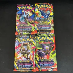4 Pokemon Packs Phantasmal Flames Full Art Set Rare Charizard SIR Chance Shiny - Image 1