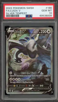 Pokemon Lugia V Silver Tempest Full Alt Art #186 PSA 10 Gem Mint - Image 1