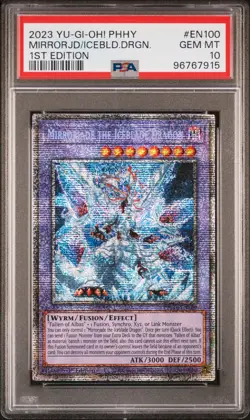 2023 YU-GI-OH! PHOTON HYPERNOVA 1ST ED MIRRORJADE THE ICEBLADE DRAGON PSA 10 - Image 1