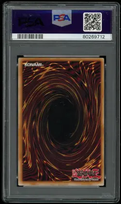 Yu-Gi-Oh TCG Dark Magician Holo LOB-005 #005 LOB Reprint PSA 8 NM/MT - Image 2