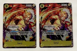 One Piece Sanji ONLINE Regional Tournament Event Pack Foil Promo (2x) OP03-102 - Image 1