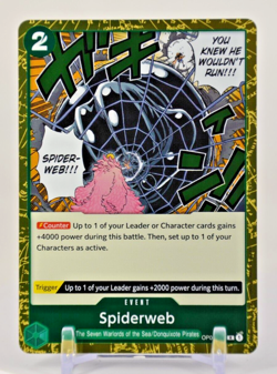 OP04-035 Spiderweb (R) Kingdoms of Intrigue One Piece CCG - Image 1