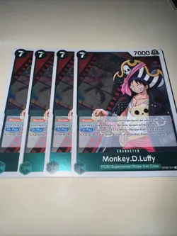 OP02-041 Monkey D Luffy English One Piece TCG X4 Playset Card Game CCG Rare - Image 4
