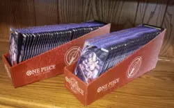 One Piece: OP-14 The Azure Sea’s Seven Sleeved Booster Packs Lot of 100 W/Trays - Image 2