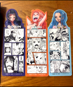 PREORDER Nami Nico Robin & Vivi One Piece Base Shop Exclusive Bookmarks - Image 1