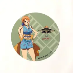 R052 Nami Japanese One Piece Mugiwara Store Coaster 3.5in - Image 1