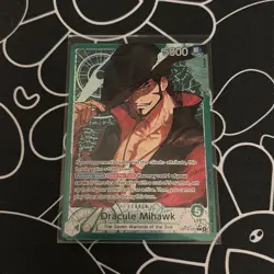Dracule Mihawk OP14-020 Alternate Art One Piece The Azure Sea's Seven Alt Leader - Image 1