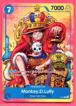 Monkey.D.Luffy (2nd Anniversary Stamped Promo) P-043 - One Piece TCG - English - Image 1