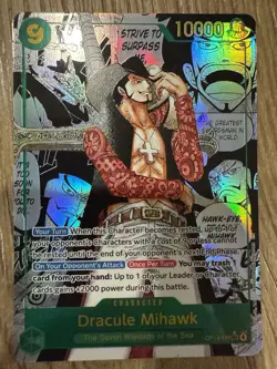 Dracule Mihawk (Manga) OP14-119 The Azure Sea's Seven Foil SEC - Image 1