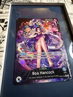 One Piece CCG TCG Boa Hancock OP07-038 Leader Alt Art English - Image 1