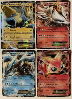 Pokemon TCG EX Card Lot Of 4 Various Sets 2012-2013 Holo Rares - Image 1