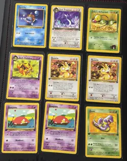 Pokemon Card Lot Vintage 1st Edition Team Rocket Fossil Base Set Jungle - Image 2