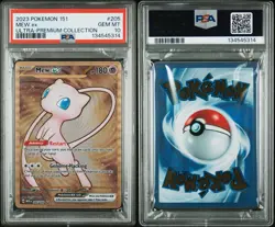 PSA GEM MINT 10 Mew ex - (151 Metal Card) 205/165 Sv: Scarlet & Violet 151 - Image 3
