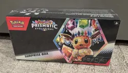 Pokemon Scarlet & Violet Prismatic Evolutions Factory Sealed Surprise Card Box - Image 1
