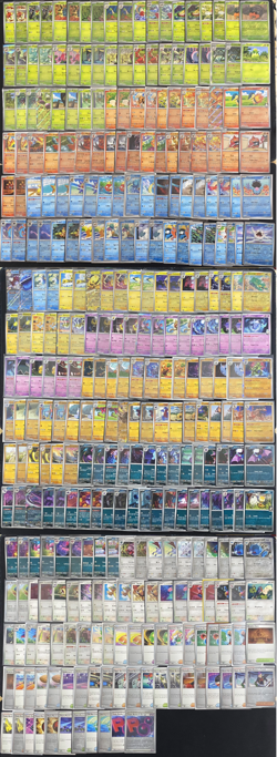 Pokemon Destined Rivals Near Complete Bulk Set W/ Holo & ex 321 Cards - Image 1