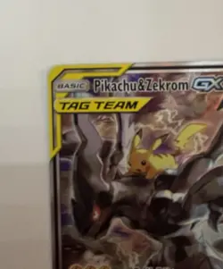 Pokemon Pikachu & Zekrom GX SM168 Holo Promo TAG TEAM Pokemon TCG Card English - Image 3