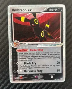 Pokemon Card- Umbreon ex 112/115 English Unseen Forces Holo-Good - Image 1