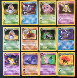 Team Rocket set 12 holo/rare Pokemon cards mix lot Dark Arbok Gyarados Weezing - Image 1