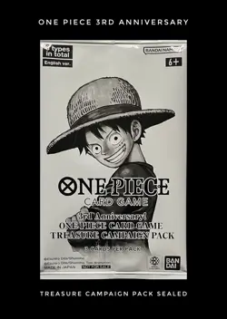 One Piece Card Game 3rd Anniversary Treasure Campaign Promo Pack SEALED - Image 1