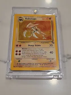 KABUTOPS 1999 Fossil Pokemon TCG Holo Rare Card #9/62 - Image 1