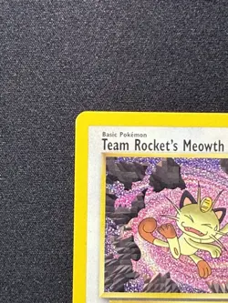 Pokemon Card - WoTC Black Star Promo Team Rocket's Meowth #18 LP - Image 3