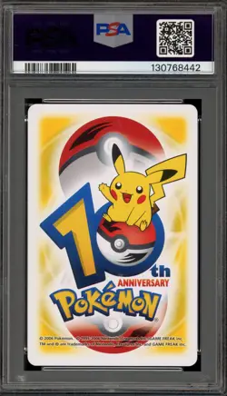 Pokemon 10th Ann. Playing Cards Koffing/Weezing Yellow 4 of Diamonds PSA 8 - Image 2