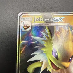 Jolteon GX SM173 - Full Art Holo Promo Rare Pokemon Card TCG - Image 3