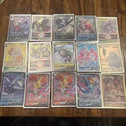 15 ALL ULTRA RARE Pokemon Cards Lot (V, V Star) Near Mint - Image 1