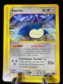 Snorlax 100/144 Skyridge Common Pokemon TCG Card NM Never Played - Image 1