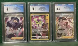 Pokemon TCG CGC 9 and 8.5. 3 Graded Cards. Opal Bruno Spiritomb. Full Art - Image 1