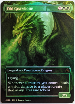 Old Gnawbone FOIL Proxy Playtest Card with Custom Fantasy Dragon Art Design - Image 4