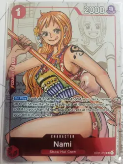 One Piece Card Game Nami OP01-016 Premium Collection Foil Promo English - Image 1