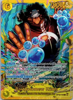 Op12-110 Bartholomew Kuma Sec Alt Art Aa One Piece Card Game Tcg Ccg - Image 1