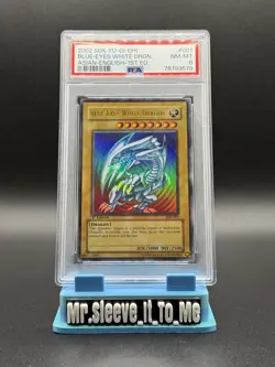 PSA 8 Yu-Gi-Oh! Card Blue-Eyes White Dragon SDK-001 Ultra Rare 1st Asian English - Image 1