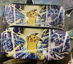 Pokemon TCG Pikachu 4 Card Lot + 2 Pikachu Bag Storage Pouch 🔥🔥🔥 - Image 4
