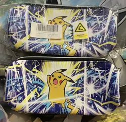 Pokemon TCG Pikachu 4 Card Lot + 2 Pikachu Bag Storage Pouch 🔥🔥🔥 - Image 5
